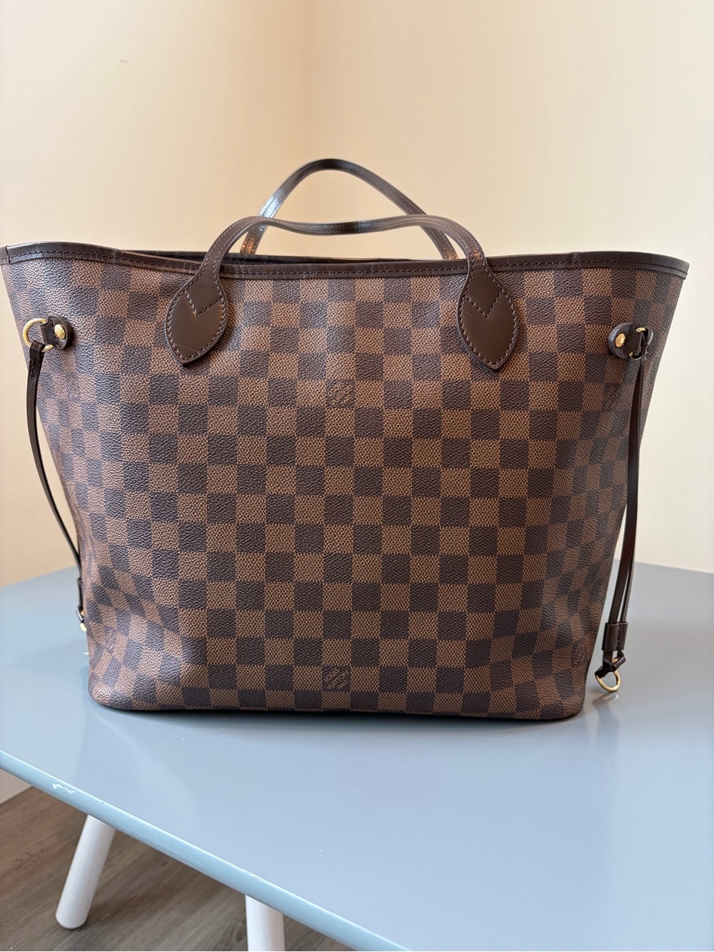 Louis Vuitton Brown Damier Ebene Shoulder Tote